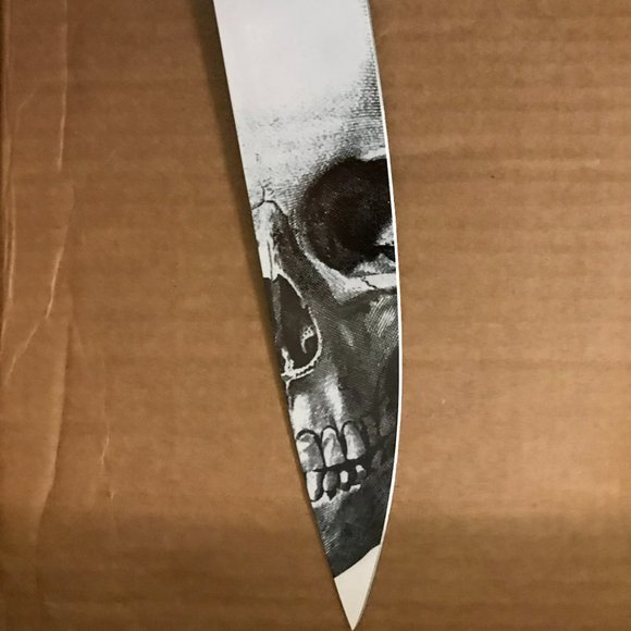 Williams Blade Design SZM 001 Shobu Zukuri Mini Kaiken Fixed  NEW KAI BRAND FROM WILLIAMS SONOMA GOTH SKULL DESIGN KNIFE